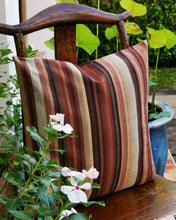 Load image into Gallery viewer, Cushion cover "Cotton" (Brown/Stripe)(M)