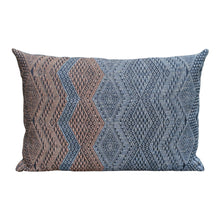 Load image into Gallery viewer, Cushion cover "Lao Naga" (Dove gray/Brown)(lumbar)