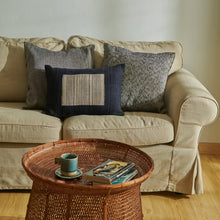 Load image into Gallery viewer, Cushion cover "Ikat" (Silver/Black)(M)