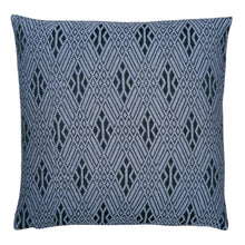 Load image into Gallery viewer, Cushion cover "Chenille contrast" (Gray/Blue)(M)