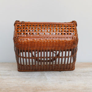 Bamboo wall basket