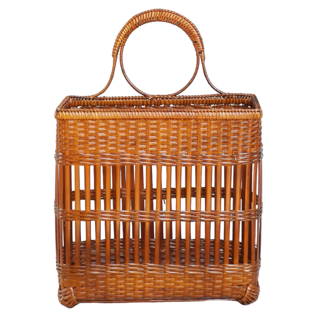 Bamboo wall basket