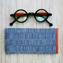 Load image into Gallery viewer, Eyeglass Case (Blue/Orange)