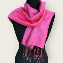 Load image into Gallery viewer, Silk scarf (Bougainvillea)
