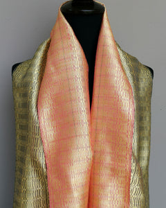 Silk scarf (Peach/Rose)