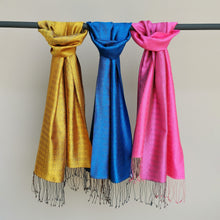 Load image into Gallery viewer, Silk scarf (Bougainvillea)
