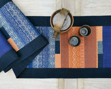 Load image into Gallery viewer, Table runner (Navy/Orange)