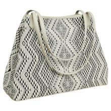 Load image into Gallery viewer, Shoulder bag "Lao Naga" (White/Light gray)