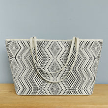 Load image into Gallery viewer, Shoulder bag "Lao Naga" (White/Light gray)