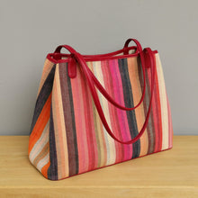 Load image into Gallery viewer, Shoulder bag (Pink/Stripe)