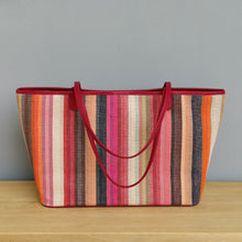 Load image into Gallery viewer, Shoulder bag (Pink/Stripe)