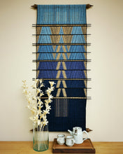 Load image into Gallery viewer, Wall hanging "Mountain orchid" (Blues)