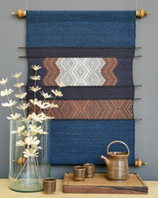 Load image into Gallery viewer, Wall hanging "Lao Naga" (Indigo/Brown)