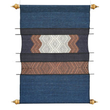Load image into Gallery viewer, Wall hanging "Lao Naga" (Indigo/Brown)