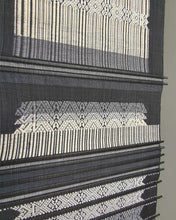 Load image into Gallery viewer, Wall hanging "Nan Flower" (Black/Grey)(S)