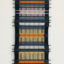 Load image into Gallery viewer, Wall hanging "Nan Flower" (Orange/Navy)(S)