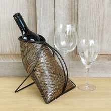 Load image into Gallery viewer, Wine holder basket (Charcoal/Black)