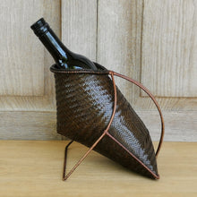 Load image into Gallery viewer, Wine holder basket (Dark brown)
