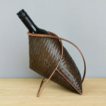 Load image into Gallery viewer, Wine holder basket (Dark brown)