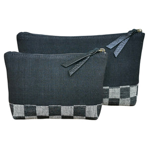 Accessory bags (Black/Checks)(Set of 2)(L&S)