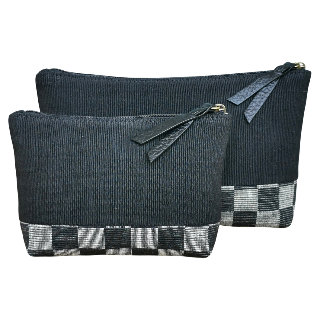 Accessory bags (Black/Checks)(Set of 2)(L&S)