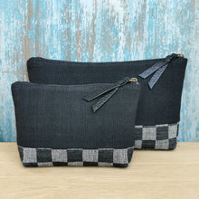 Load image into Gallery viewer, Accessory bags (Black/Checks)(Set of 2)(L&amp;S)
