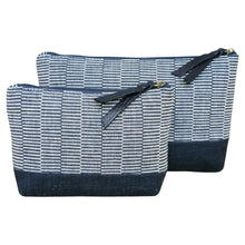 Load image into Gallery viewer, Accessory bags (Cotton/Navy)(Set of 2)(L&amp;S)
