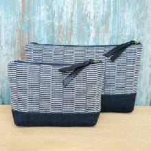 Load image into Gallery viewer, Accessory bags (Cotton/Navy)(Set of 2)(L&amp;S)
