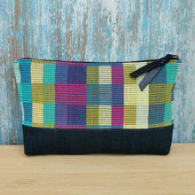 Load image into Gallery viewer, Accessory bags (Tropical check/Navy)(Set of 2)(L&amp;S)
