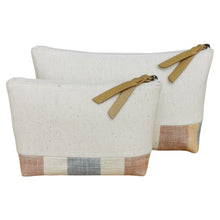 Load image into Gallery viewer, Accessory bags (White/Pastel stripe)(Set of 2)(L&amp;S)
