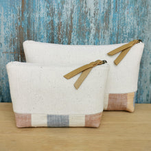 Load image into Gallery viewer, Accessory bags (White/Pastel stripe)(Set of 2)(L&amp;S)
