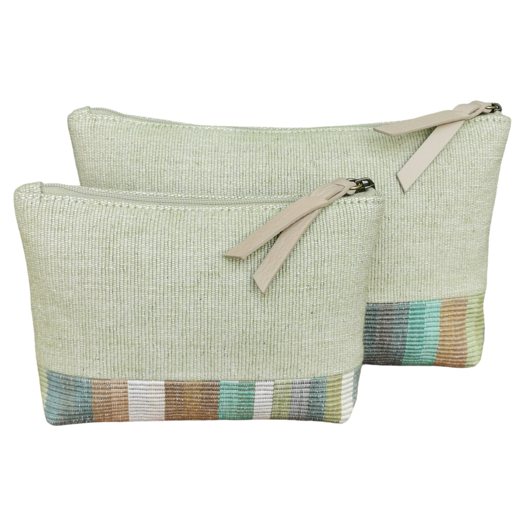 Accessory bags (Mint/Fern stripe)(Set of 2)(L&S)