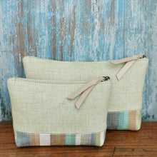 Load image into Gallery viewer, Accessory bags (Mint/Fern stripe)(Set of 2)(L&amp;S)
