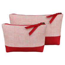 Load image into Gallery viewer, Accessory bags (Pink/Brick)(Set of 2)(L&amp;S)
