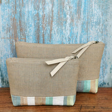 Load image into Gallery viewer, Accessory bags (Pistachio/Fern stripe)(Set of 2)(L&amp;S)
