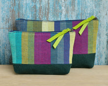 Load image into Gallery viewer, Accessory bags (Tropical stripe/Green)(Set of 2)(L&amp;S)
