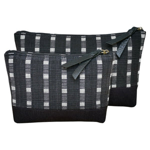 Accessory bags (Job's tears/Black)(Set of 2)(L&S)