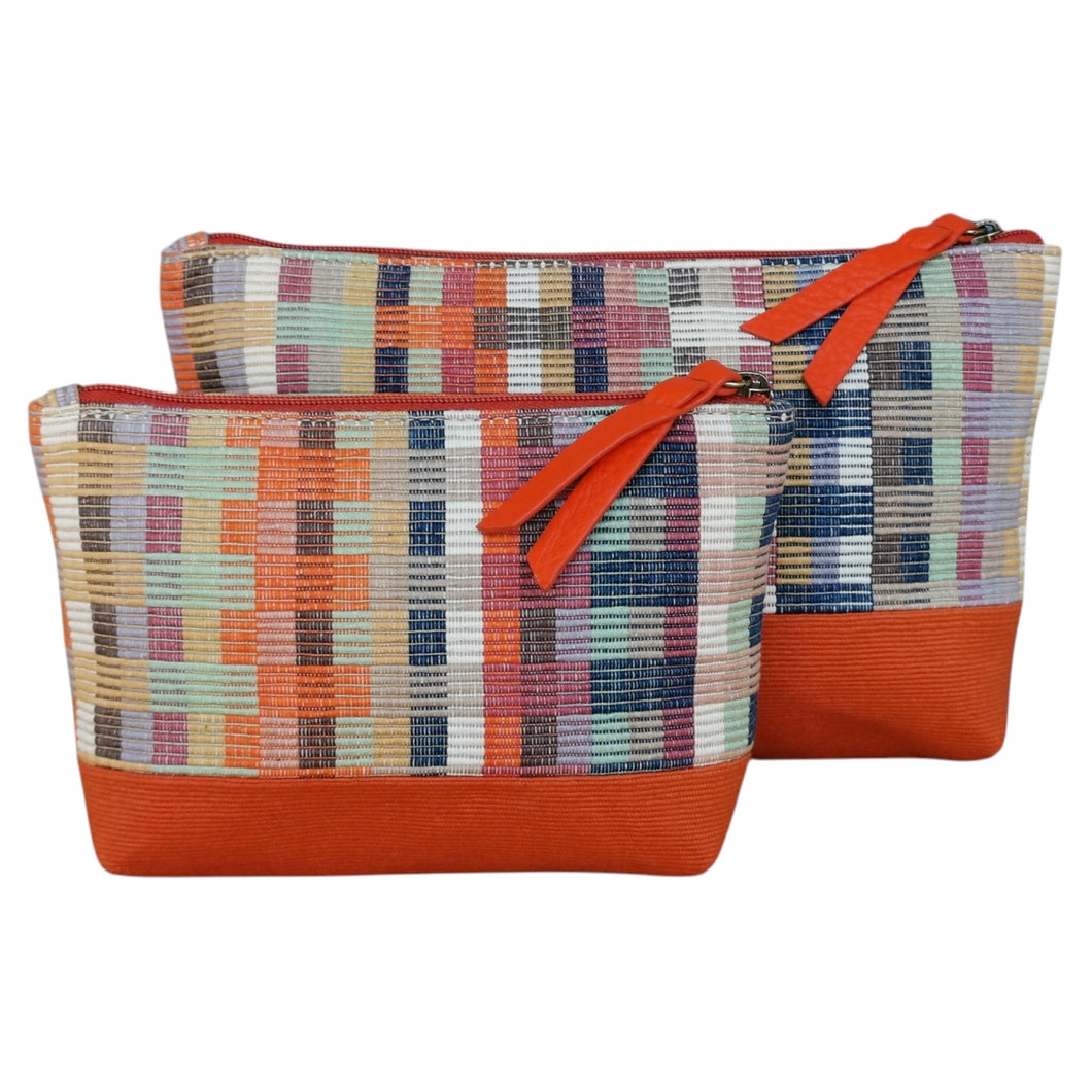 Accessory bags (Kelim/Check)(Set of 2)(L&S)