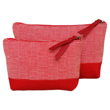 Load image into Gallery viewer, Accessory bags (Cotton/Red)(Set of 2)(L&amp;S)
