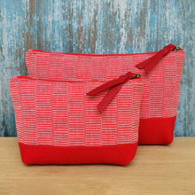 Load image into Gallery viewer, Accessory bags (Cotton/Red)(Set of 2)(L&amp;S)
