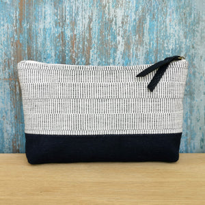 Accessory bags (White/Dark navy)(Set of 2)(L&S)