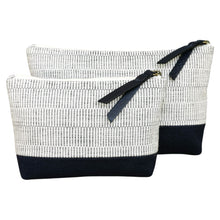 Load image into Gallery viewer, Accessory bags (White/Dark navy)(Set of 2)(L&amp;S)
