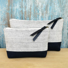 Load image into Gallery viewer, Accessory bags (White/Dark navy)(Set of 2)(L&amp;S)
