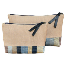 Load image into Gallery viewer, Accessory bags (Beige/Dove stripe)(Set of 2)(L&amp;S)
