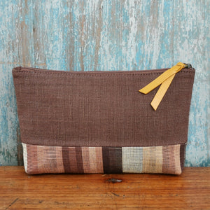 Accessory bags (Brown/Brown stripe)(Set of 2)(L&S)