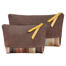 Load image into Gallery viewer, Accessory bags (Brown/Brown stripe)(Set of 2)(L&amp;S)
