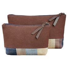 Load image into Gallery viewer, Accessory bags (Brown/Dove stripe)(Set of 2)(L&amp;S)
