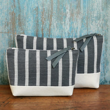 Load image into Gallery viewer, Accessory bags (Gray/Stripe)(Set of 2)(L&amp;S)
