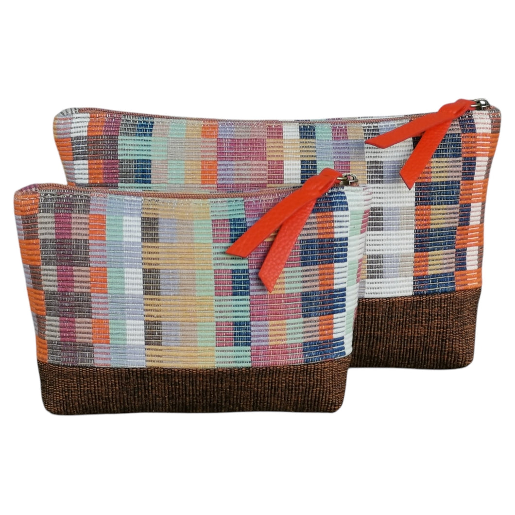 Accessory bags (Kelim/Check)(Set of 2)(L&S)