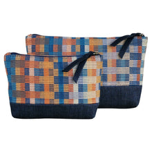 Load image into Gallery viewer, Accessory bags (Orange/Check)(Set of 2)(L&amp;S)
